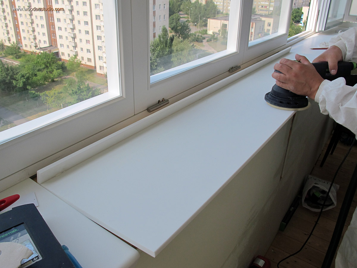 установить подоконник из столешницы к пластиковым окнам своими руками