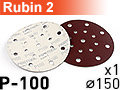 Шлифовальный абразивный круг RUBIN-2 D150/48 P100 - 1шт