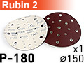 Шлифовальный абразивный круг RUBIN-2 D150/48 P180 - 1шт