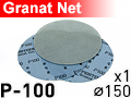 Шлифовальный круг на сетке D150 GRANAT NET P100 - 1шт