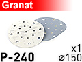Шлифовальный абразивный круг GRANAT D150 P240 - 1шт