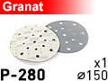 Шлифовальный абразивный круг GRANAT D150 P280 - 1шт