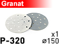 Шлифовальный абразивный круг GRANAT D150 P320 - 1шт