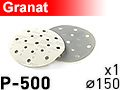 Шлифовальный абразивный круг GRANAT D150 P500 - 1шт